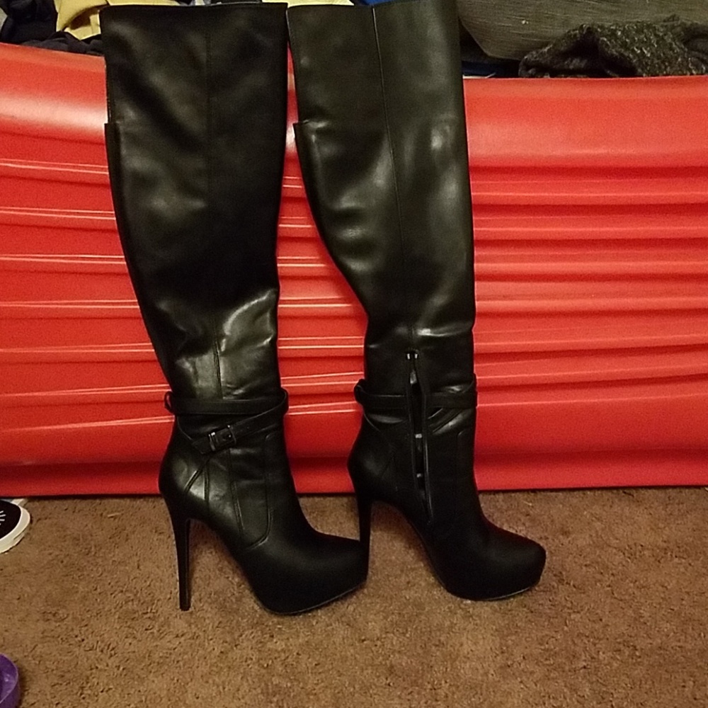 Geuine leather Aldo's stiletto over the knee boot